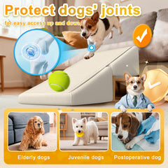 GenxQian dog ramp seat cushion removable for quick cleaning and maintenance.