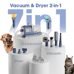 Geoorood dryer function dries coats quickly for comfortable, salon-like grooming at home.