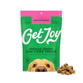 Get Joy hígado de res liofilizado para perros, premio sabroso y nutritivo para entrenamiento.
