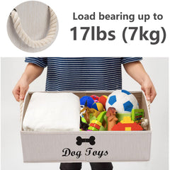 Geyecete collapsible basket for shelves beige is versatile for toys, magazines, or linens.