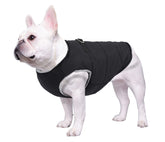 Geyecete padded front view dog coat offers warm lightweight protection