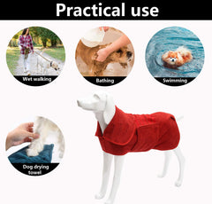 Geyecete dog drying coat xxxl-size provides comfortable fit for large breeds