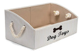 Geyecete large dog toys storage bin foldable, ideal for organizing toys and keeping shelves neat.