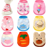 Geyoga 8-pcs winter pet clothes sweater package with varied patterns for small pets