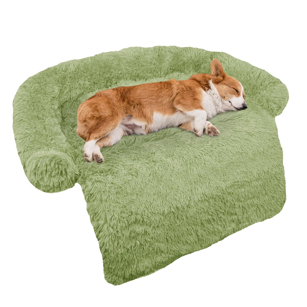 GGIB Calming Dog Bed curved design supports head and neck for restful naps