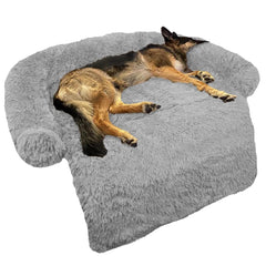 GGIB Calming Dog Bed curved design for neck support and cozy rest