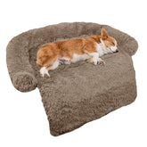 GGIB Calming Dog Bed curved-design close-up showing head and neck support.