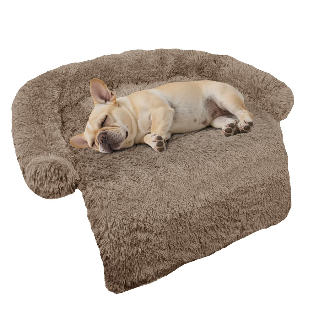 GGIB Calming Dog Bed curved design supports head and neck for relaxed rest