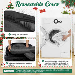 GGIB calming dog bed easy-care zipper enables quick cleaning and maintenance.
