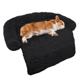 GGIB Calming Dog Bed front view in black offers cozy support for restful sleep.