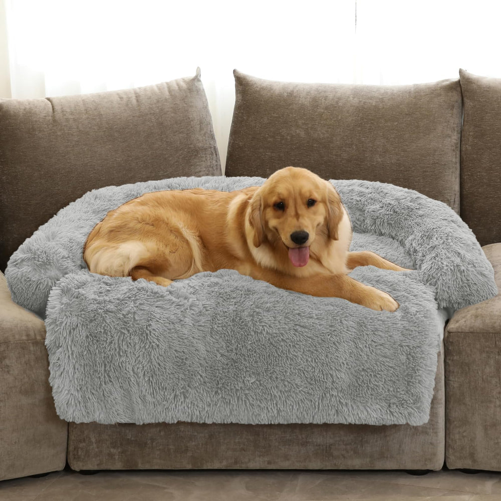 GGIB Calming Dog Bed front view shows plush comfort for restful lounging.