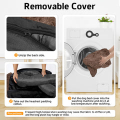 GGIB Calming Dog Bed non-slip bottom keeps the bed in place