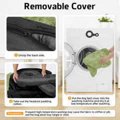 GGIB Calming Dog Bed non-slip bottom keeps bed in place on floors