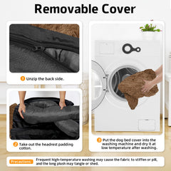 GGIB Calming Dog Bed non-slip bottom keeps bed in place