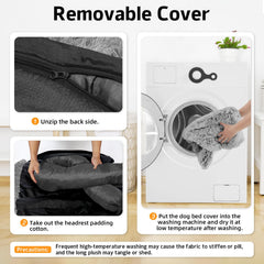 GGIB Calming Dog Bed non-slip bottom keeps bed steady