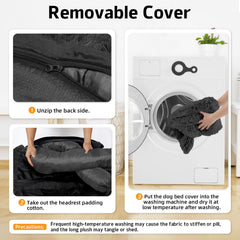 GGIB calming dog bed non-slip bottom stays in place