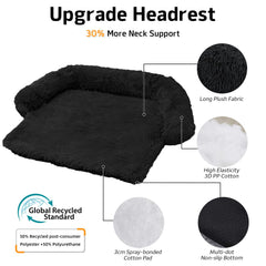 GGIB calming dog bed raised edges for head and neck support