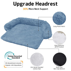 GGIB Calming Dog Bed removable cover in navy enables easy machine washing