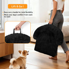 GGIB calming dog bed removable cover for easy cleaning