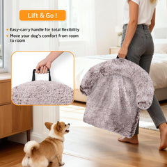 GGIB Calming Dog Bed removable cover makes cleanup easy.
