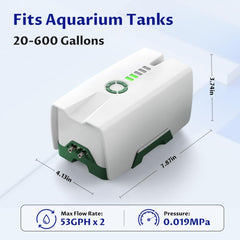 Ghosthorn nanotech air stones with suction cups for flexible oxygen diffusion