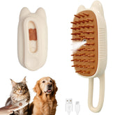 Ghyut 4-in-1 cat steam brush for gentle hair removal and cleaning.
