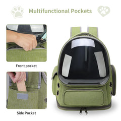 GixDix cat backpack spacious interior supports movement up to 20 lbs