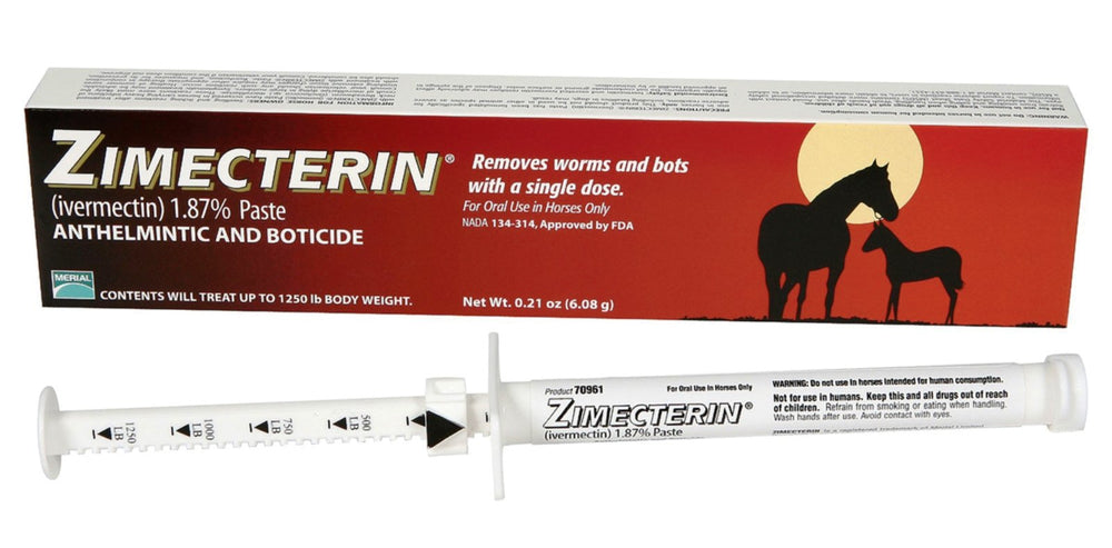 Gifted Horse Zimectrin Paste syringe for routine parasite control in horses.
