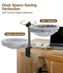 Giisorde Cat Desk Bed plush materials provide soft warmth and comfort