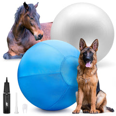 GILYX Herding Ball outer cover in blue for durable outdoor play.