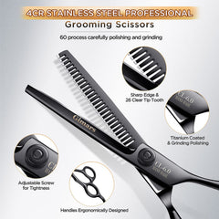 Gimars 4CR stainless steel construction with ceramic coating for rust resistance.