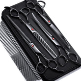 Gimars 7in professional dog grooming scissors closeup for precise cuts