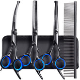 Gimars dog grooming scissors kit straight blades deliver precise, clean trims