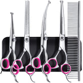 Gimars professional 4CR grooming scissors set for precise 6-in-1 trimming and care.