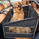 Gimars Upgrade dog car seat with honeycomb bottom expands backseat space for large dogs