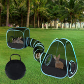GINDOOR rabbit playpen tent enables quick setup for indoor or outdoor play