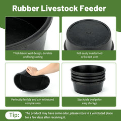 GINDOOR wide-rim feed bowl enables easy refilling for busy farms.