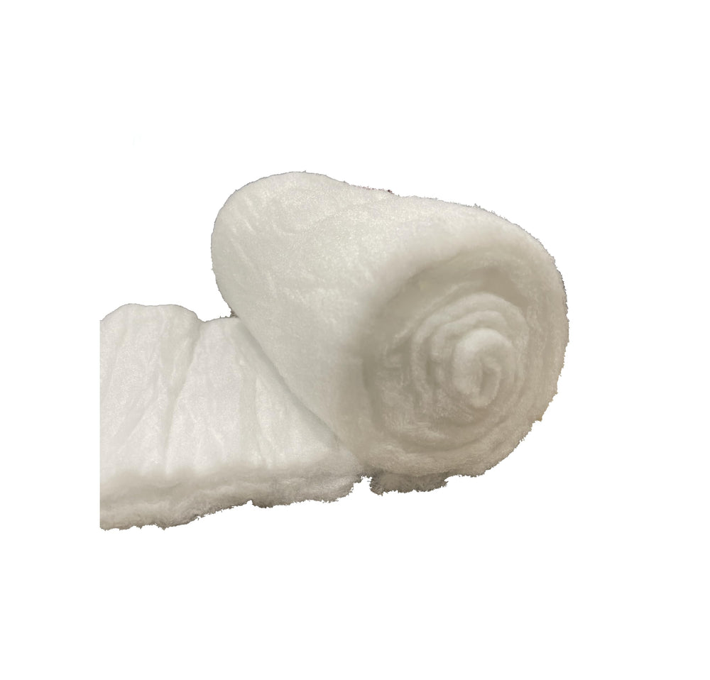 Gingerbread Pet Supply Filter Floss unrolled to expand for precise sizing and debris filtration
