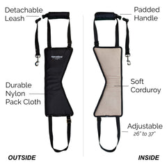 GingerLead soft corduroy lining detail for comfortable lifts and steady support.