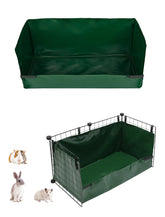 GINIDEAR cage liner base mat in green for 28x13 area keeps mess contained