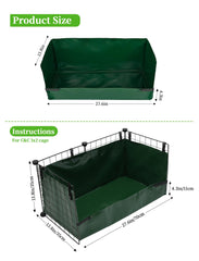 GINIDEAR waterproof edge liner prevents leaks during cage use