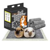 GINIDEAR guinea pig bedding 24-pads pack keeps cages odor-free and tidy.