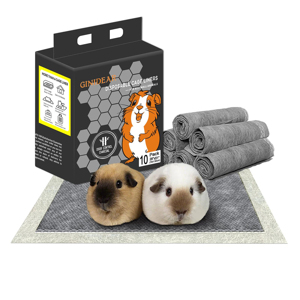 GINIDEAR Guinea Pig Bedding charcoal-odor-control for a fresh cage