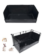 GINIDEAR Guinea Pig Cage Liner front view shows 28x13 size for clean setup.