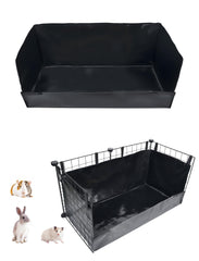 GINIDEAR Guinea Pig Cage Liner front view shows 28x13 size for clean setup.
