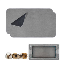 GINIDEAR guinea pig cage liner Midwest 47x24 gray provides a dry, clean base for small pets