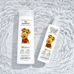 GIOVANNI Professional 2-in-1 shampoo label with oatmeal and coconut for sensitive skin.
