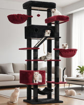 Gitelsnour Gothic Cat Tree top perch provides spacious lounging for large cats