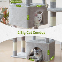 Gitelsnour Maine Coon Cat Tree removable top perch for easy cleaning