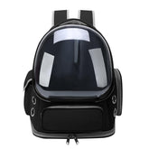 GixDix cat backpack carrier bubble window offers clear visibility for curious pets on walks